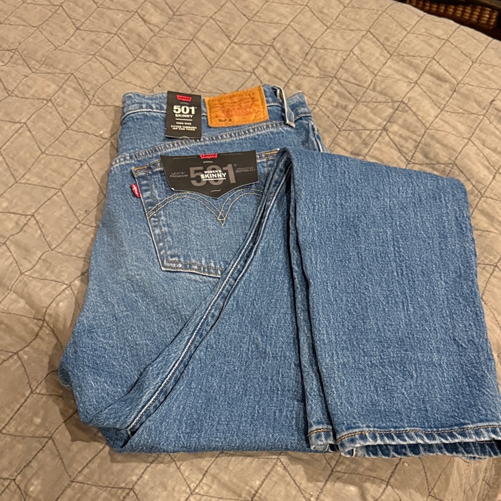 Levi's Women’s Premium 501S Blue Skinny Jeans